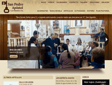 Tablet Screenshot of parroquiadesanpedrotlaltenango.com